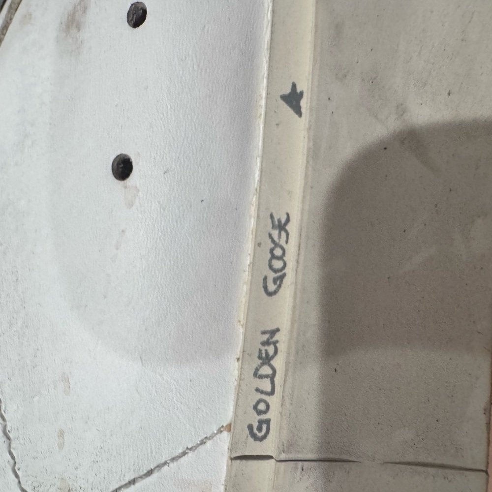 Golden Goose White and Gold Women’s Sneakers - Picture 8 of 11